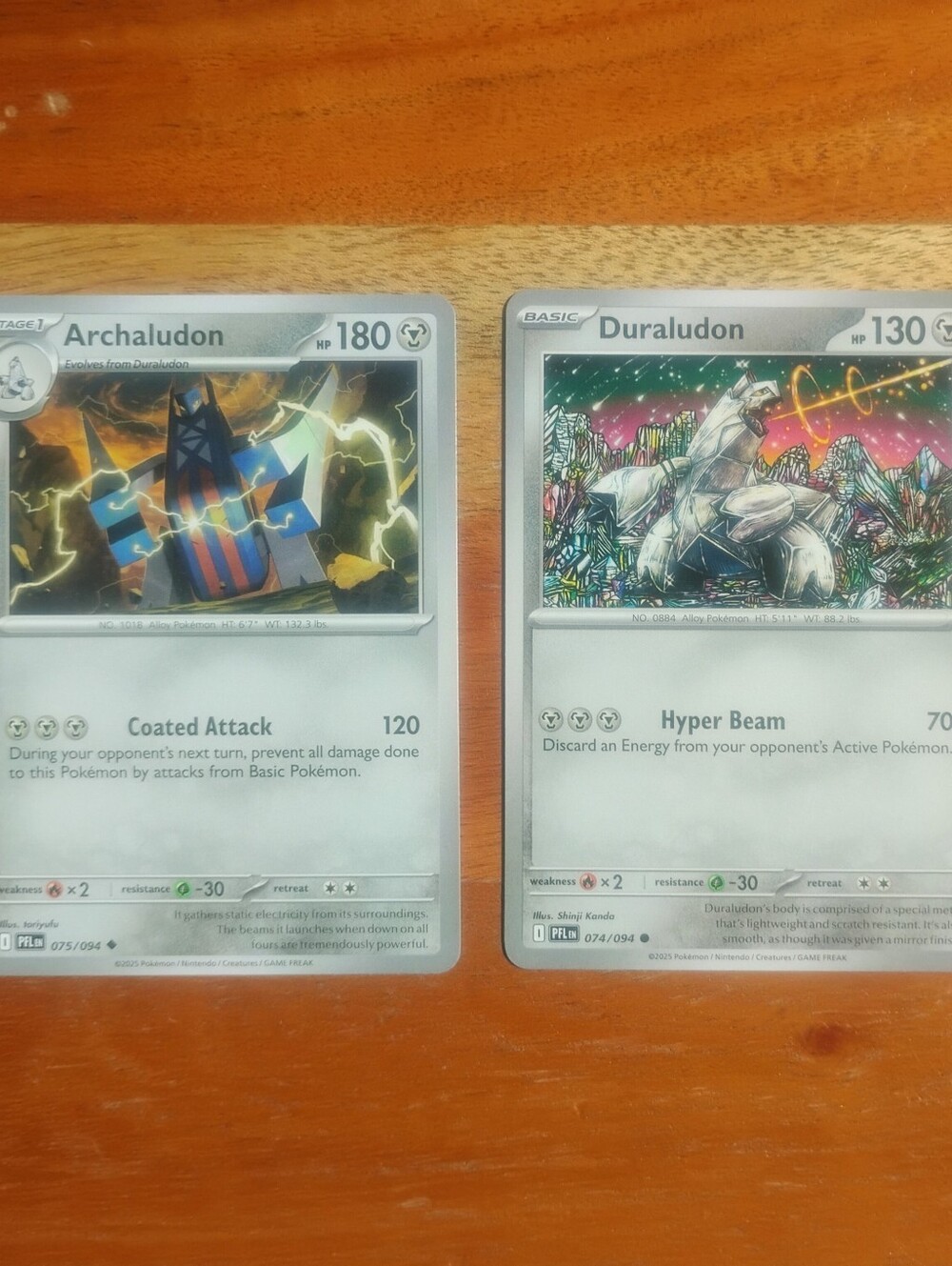 Mint 2025 Duraludon & Archaludon Mega Evolutions Phantasmal Flames Pokemon Cards